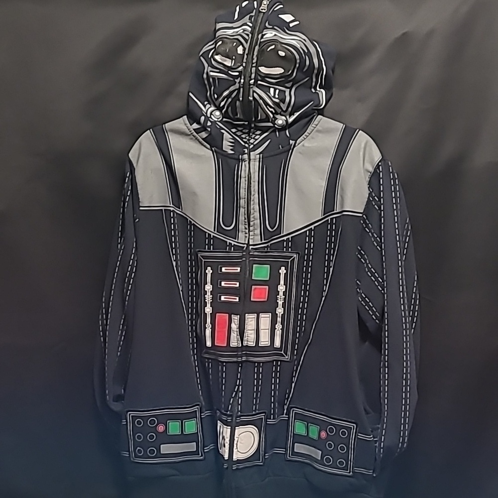 Star Wars Darth Vader Hoodie Full Zip Sweat Jacket Adult X L